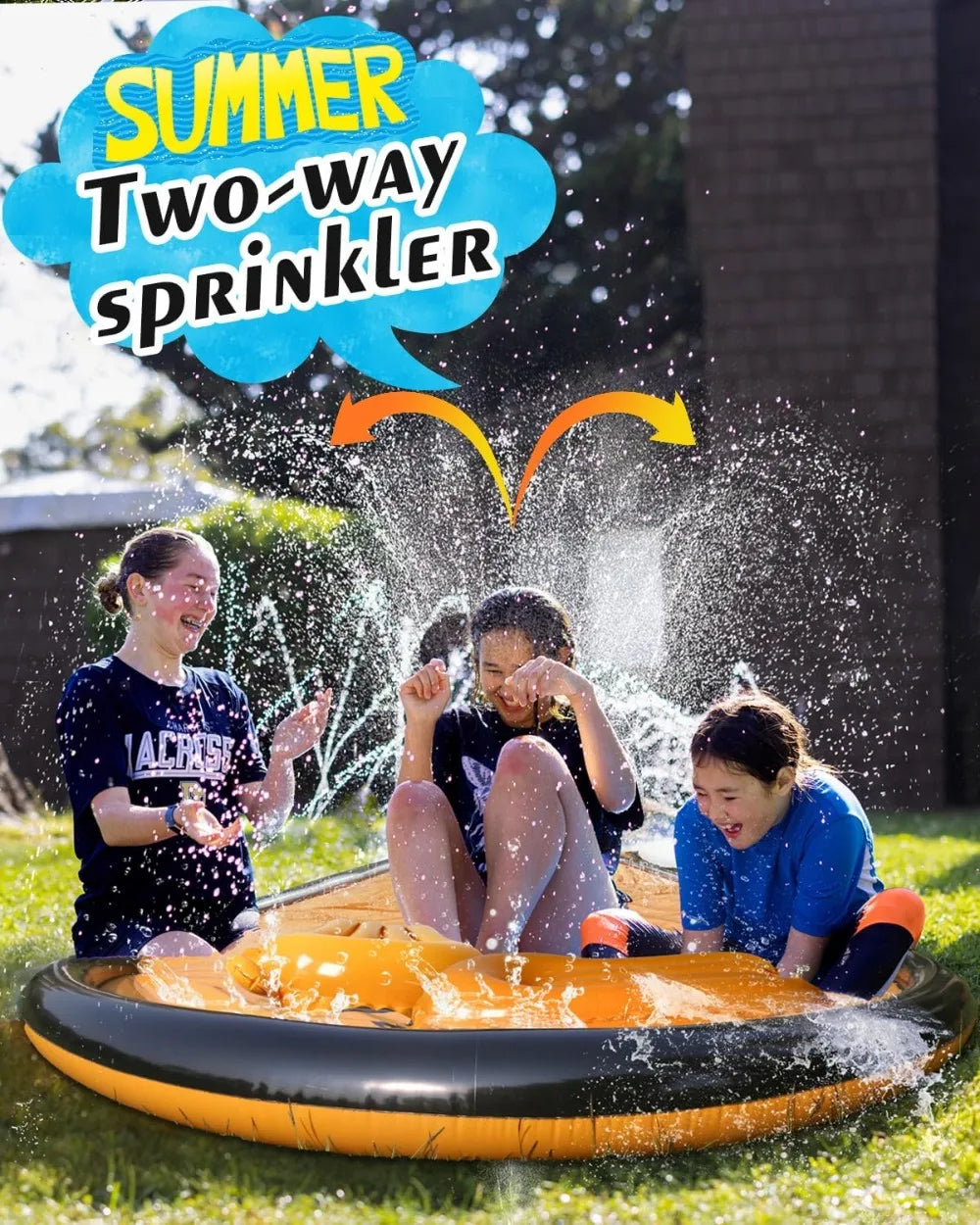 32ft Slip Water Slide for Kids & Adults, Extra Long Backyard Water Slide with Pool and 2 Inflatable Bodyboards, Summer Outdoor Water Toys