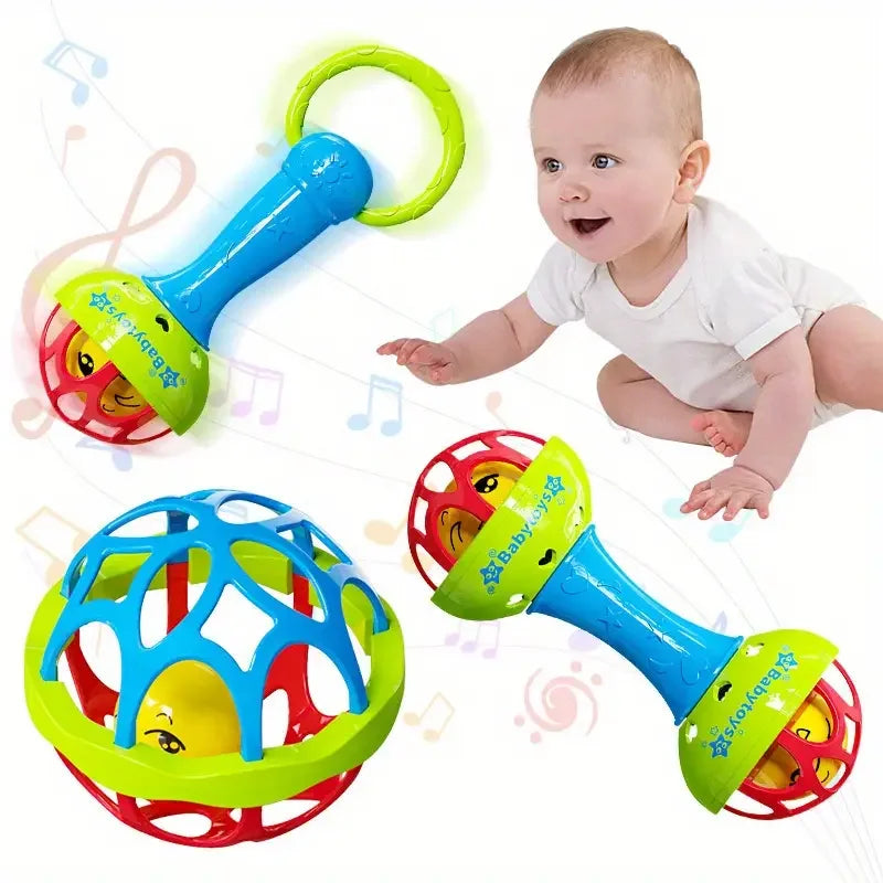 Baby Educational Rattles Sensory Shaker Toy Set For Infants
