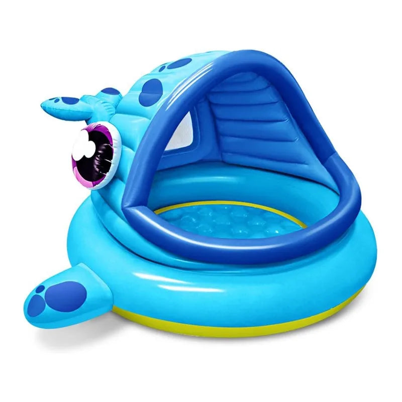 Joyfy Whale Inflatable Kiddie Pool Shade Tent For Toddlers