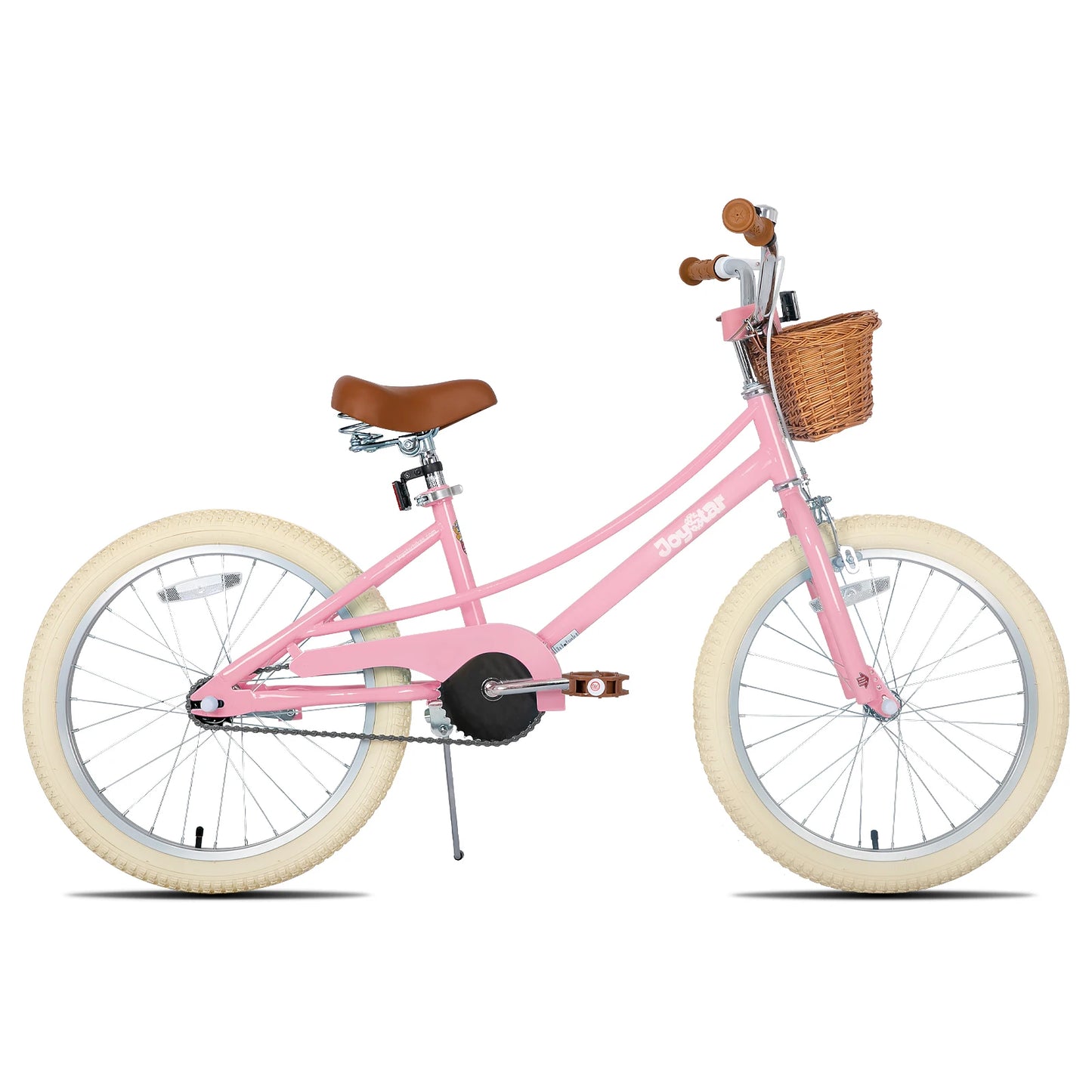 JOYSTAR 12/14/16/18/20 Girls' Bike For Children Aged 2-13, 12-16" With Training Wheels & Basket, 20 Inch With Kickstand