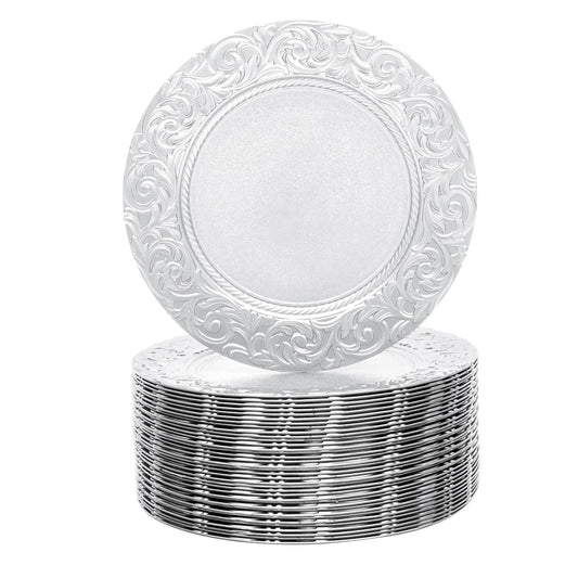 Bymaocar Thanksgiving Charger Plates 100 Pcs