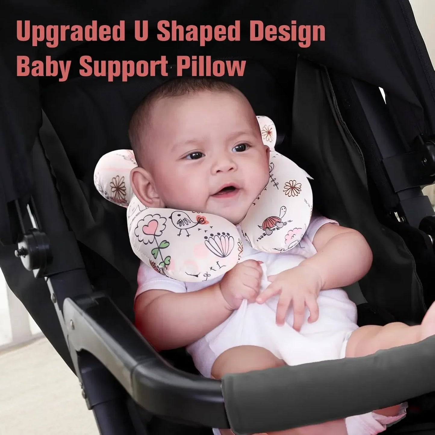 Baby Neck Support Pillow For Car Seat Stroller And Travel