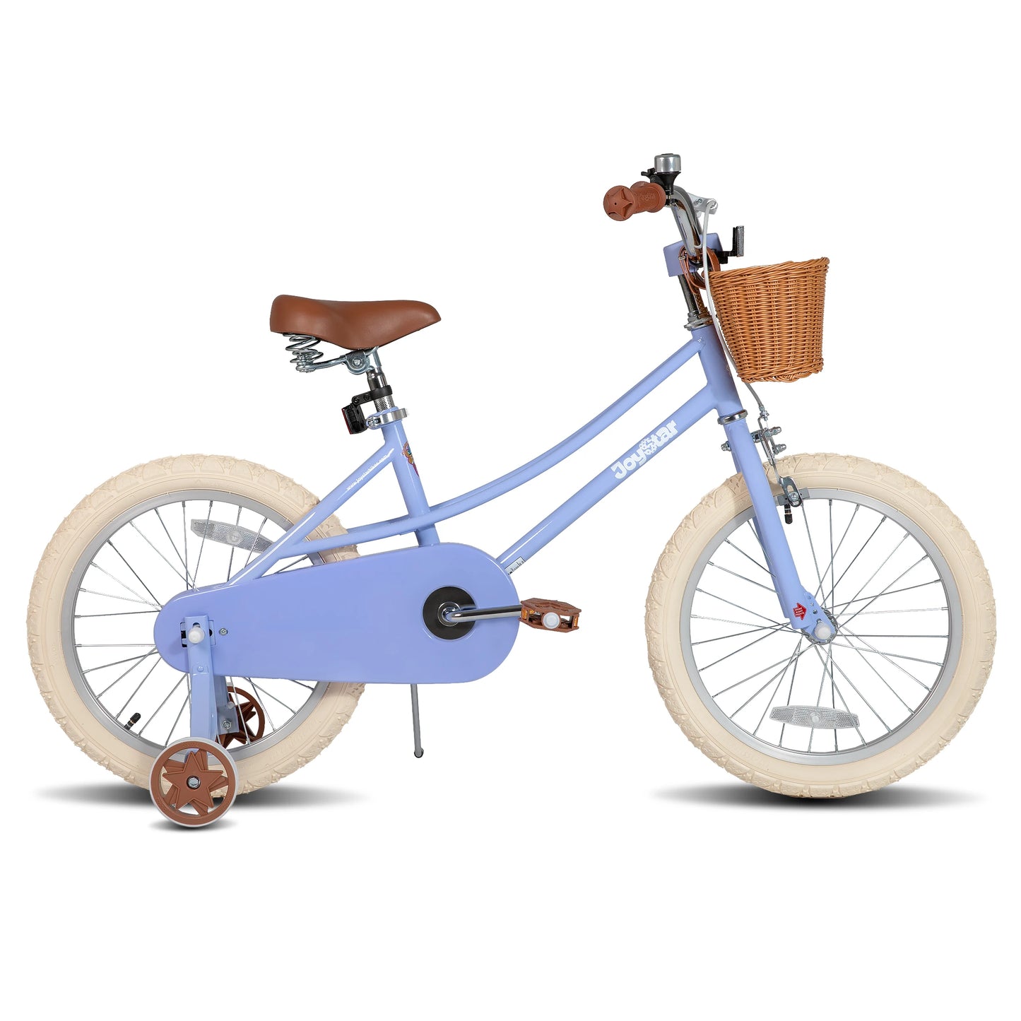 JOYSTAR 12/14/16/18/20 Girls' Bike For Children Aged 2-13, 12-16" With Training Wheels & Basket, 20 Inch With Kickstand