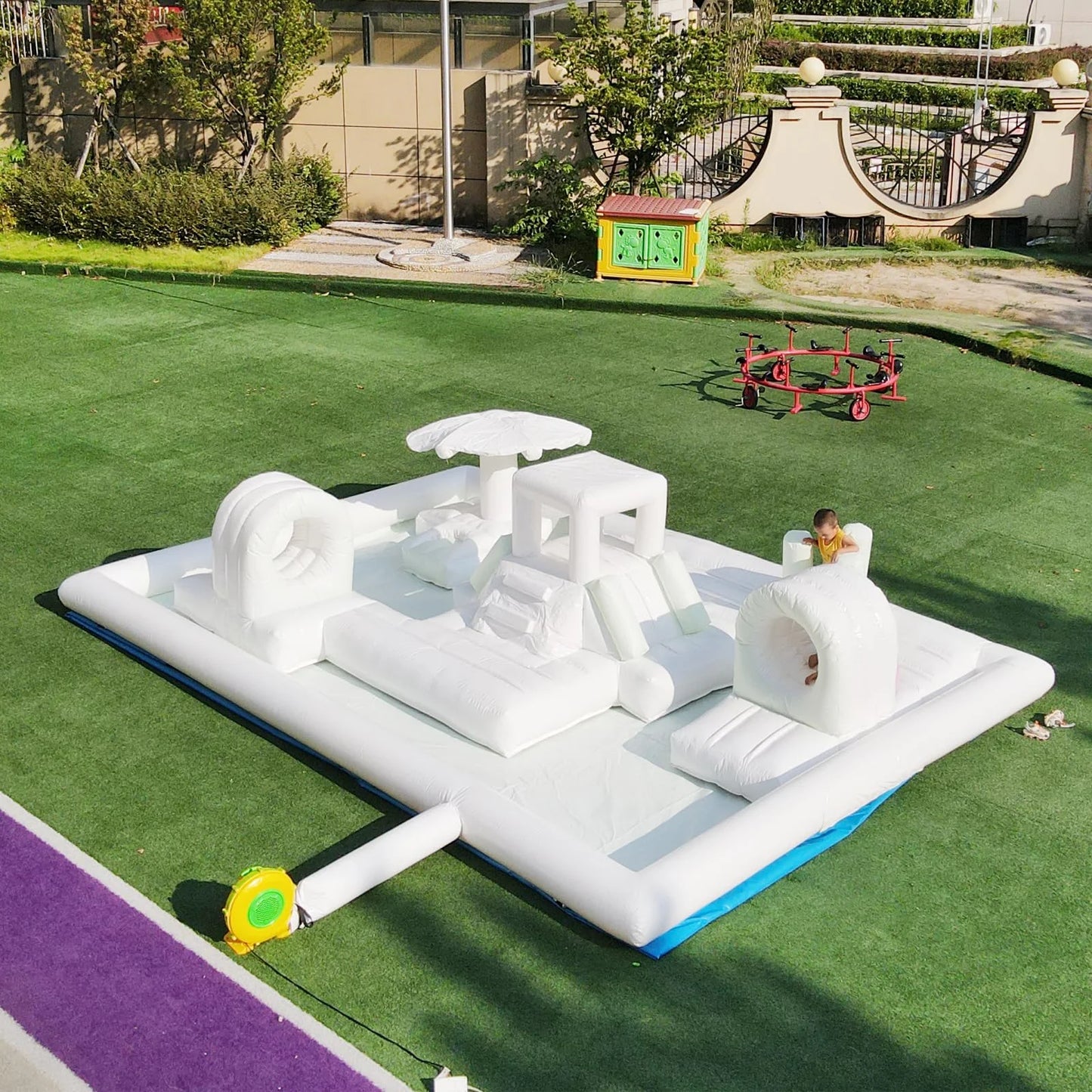 Commercial Inflatable Obstacle Course Bounce House Dry/Water Park Splash Pad Soft Play  Ball Pit Playground For Party Birthday