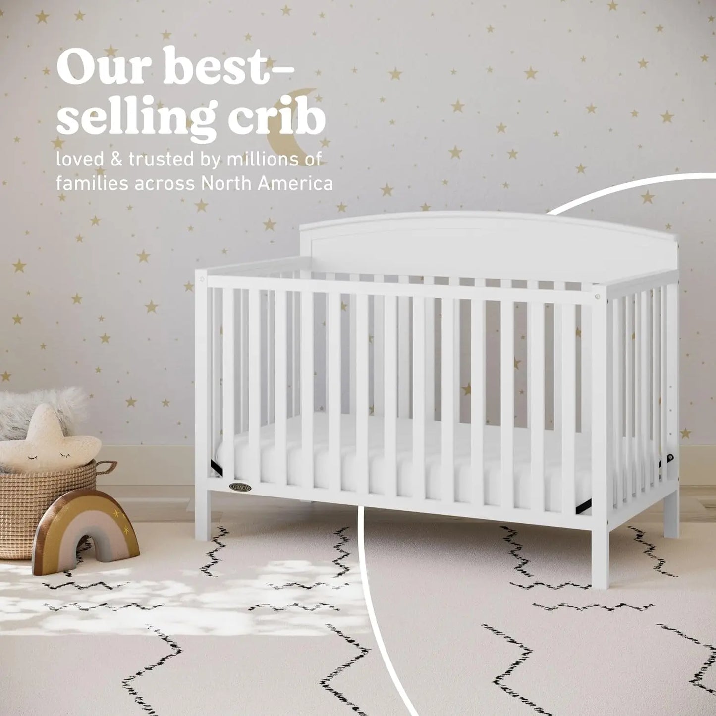 5-in-1 Convertible Crib GREENGUARD Gold Certified