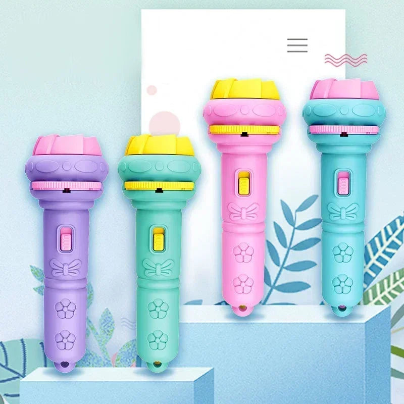 Flashlight Projector Torch Lamp Toy Cute Cartoon Creativity Toy Torch Lamp Flashlight Projector Toy Baby Sleeping Story Book