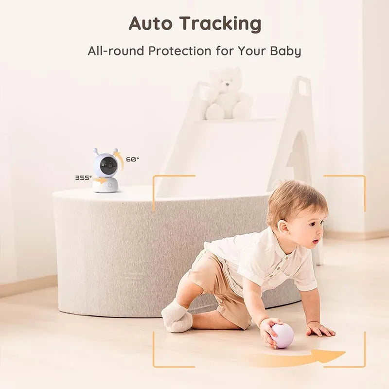 BOIFUN WiFi Video Baby Monitor Night Vision Two Way Talk
