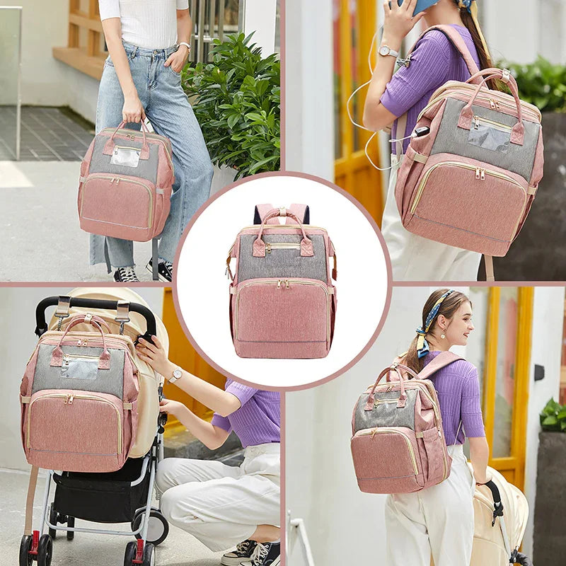 Diaper Bag Backpack with Changing Station Baby Bags for Girls Boys New Mom Gifts Pañaleras Para Bebe Baby Girl Newborn Essentials Must Haves Baby Shower Gifts Baby Registry
