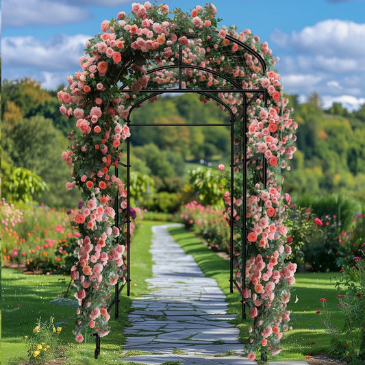 Wisfor Metal Garden Trellis Frame for Climbing Plants and Vegetables