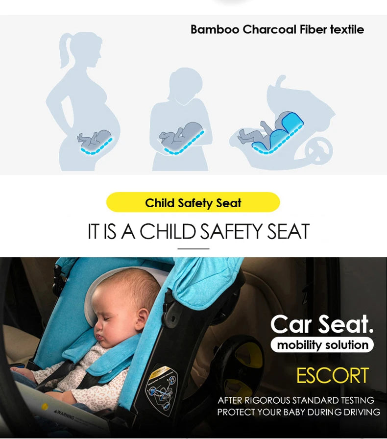 Baby Stroller For Newborns Multi-Functional Travel Pram