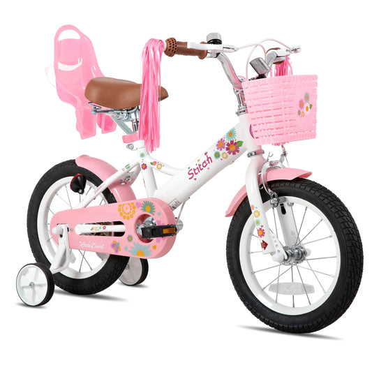 JOYSTAR Kids Bike Ages 2-7 With Doll Seat And Streamers