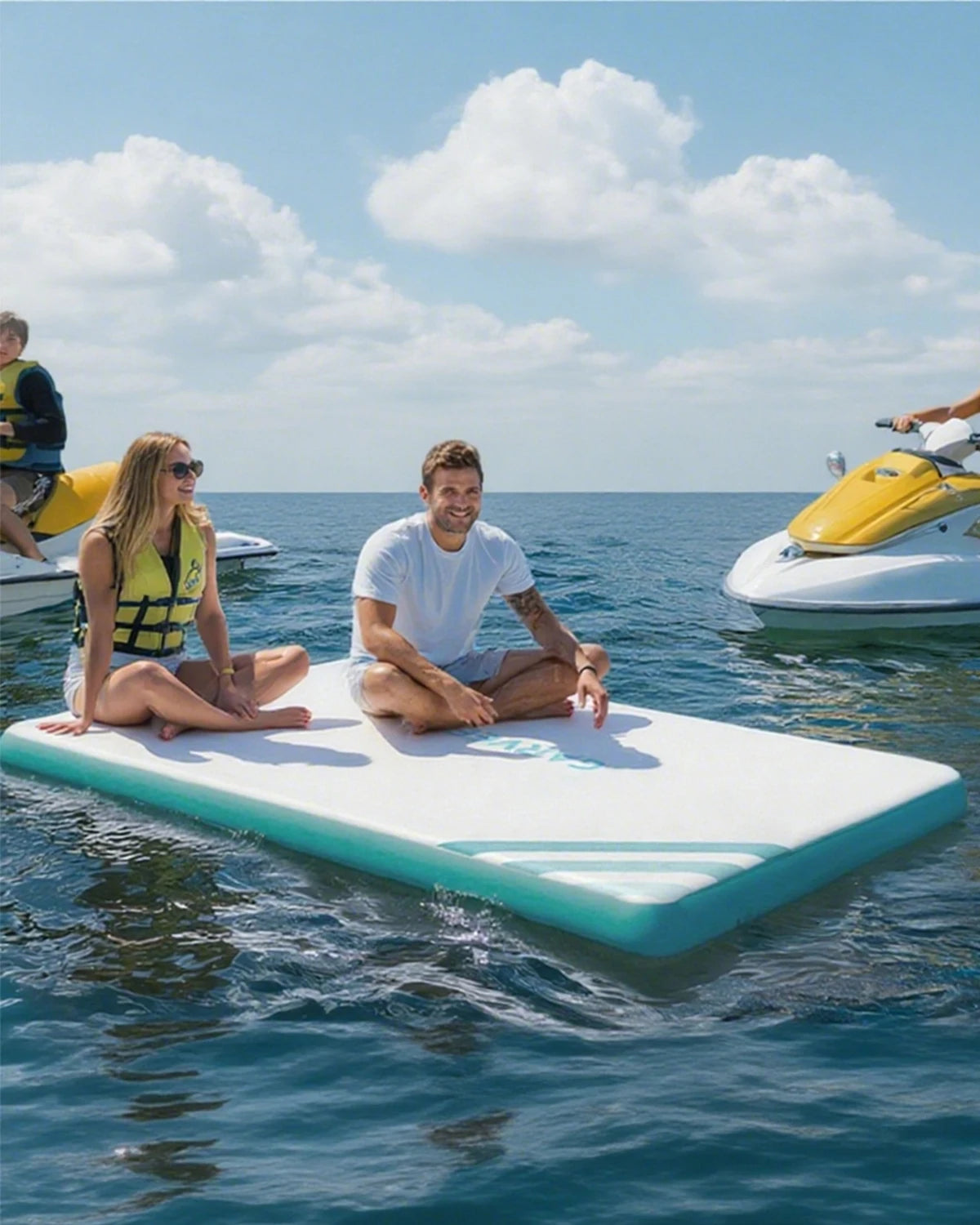 Inflatable Floating Dock For Lakes And Beaches Non Slip Surface