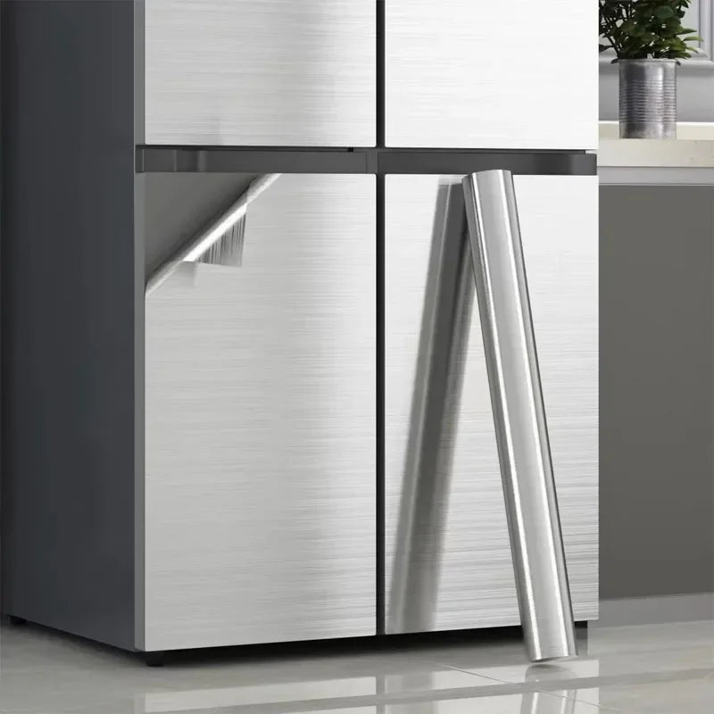 Self-Adhesive Wallpaper Waterproof Fireproof For Refrigerator Kitchen Walls