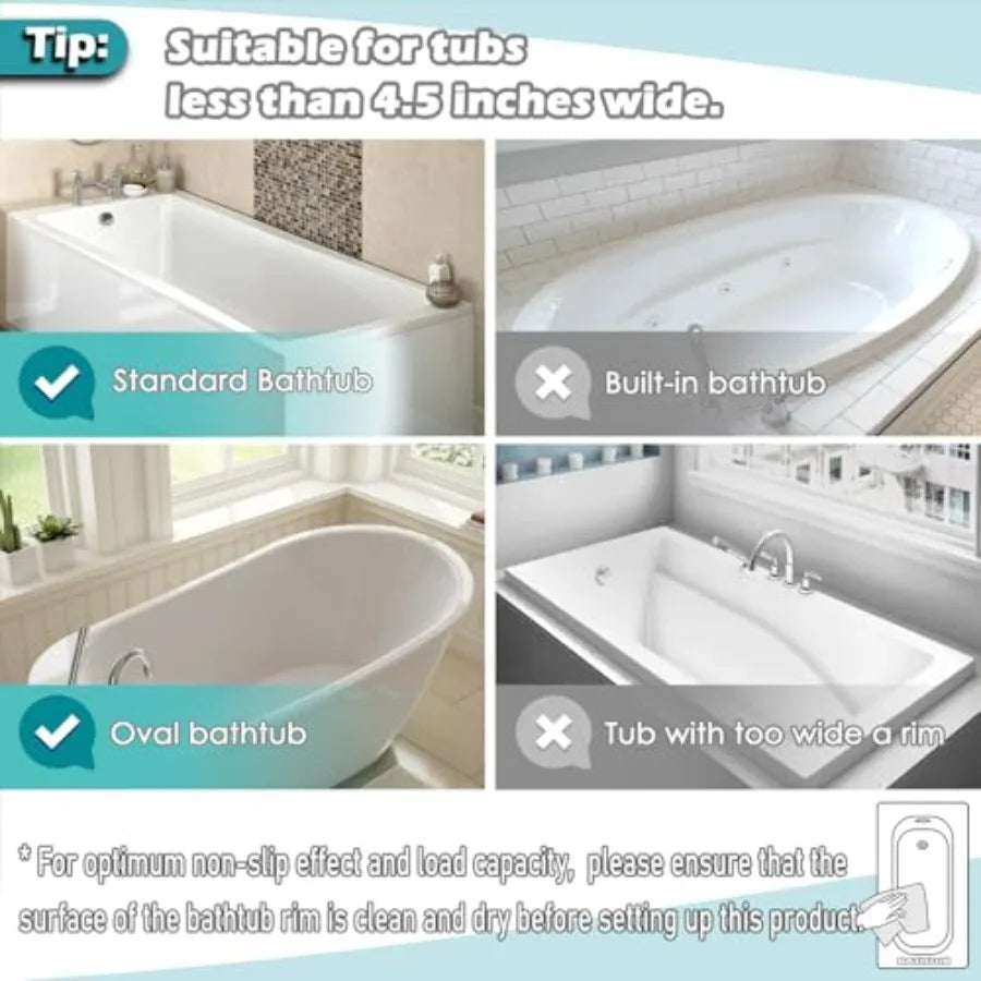 Saddle shape 2 Compartments Bath Toy Organizer, Easy Access for,Wide Opening Bath Toy Holder for Drying Toys and Storage, Mesh