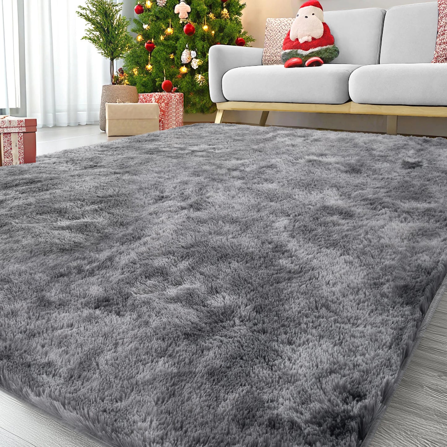 Ultra-Soft Puffy Rug, Bedroom & Living Room Indoor Floor Mat, Nursery Carpet, Children's Girls' Room Home Decor