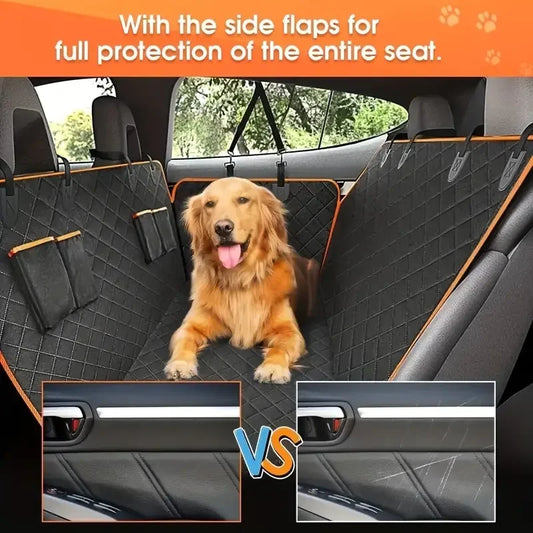 Dog Car Seat Cover Waterproof Hammock | Nonslip Plaid Seat Protector