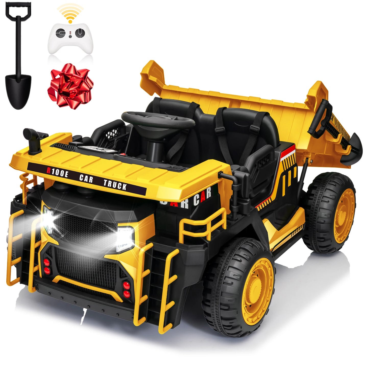 Joyracer Electric Powered Ride On Remote Control Dump Truck Kids