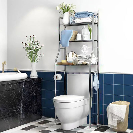 Studyset Over Toilet Storage Shelf Two Tier Freestanding Bathroom Organizer
