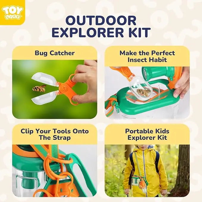 Children's Insect Butterfly Catcher for Kids Outdoor Activities Toys Educational Adventure Exploration Toys Explorer Kit Child