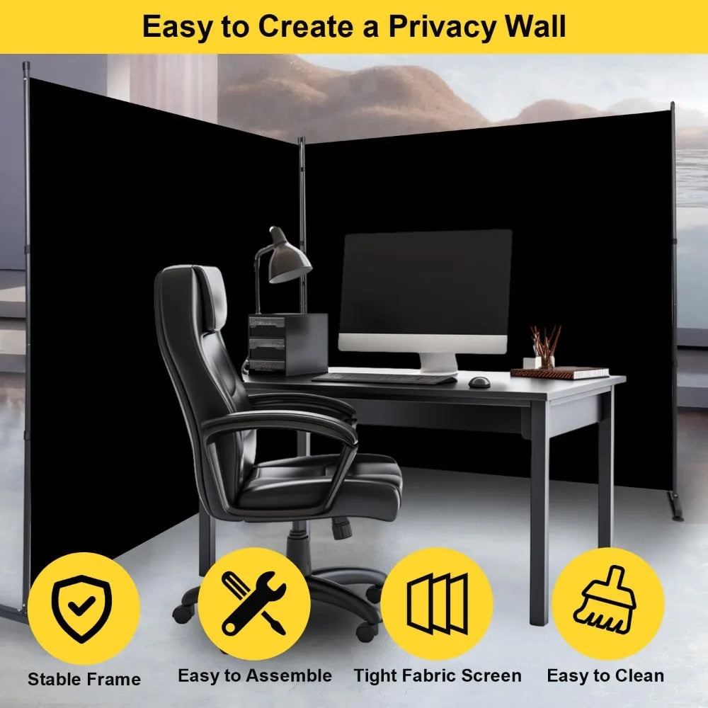 Privacy Room Divider Screen Portable Partition For Home Office