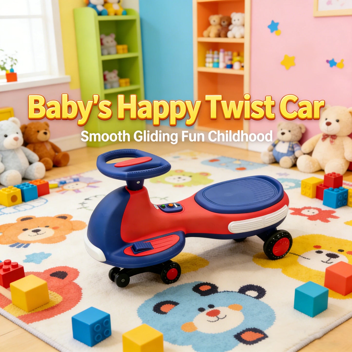 Plasma Car Ride On Vehicle For Kids With Steering Wheel
