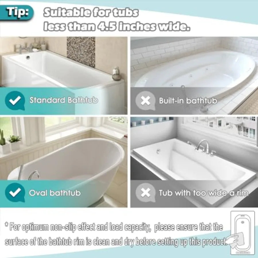 Saddle shape 2 Compartments Bath Toy Organizer, Easy Access for,Wide Opening Bath Toy Holder for Drying Toys and Storage, Mesh