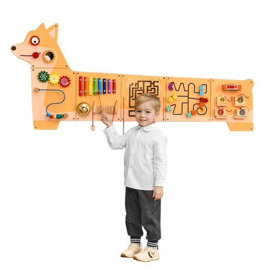 SucceBuy Kids Wall Busy Board Montessori Activity Center
