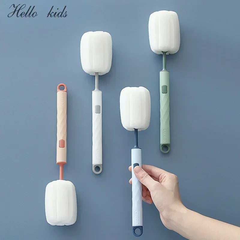 Removable Sponge Baby Bottle Brush For Easy Cup Cleaning