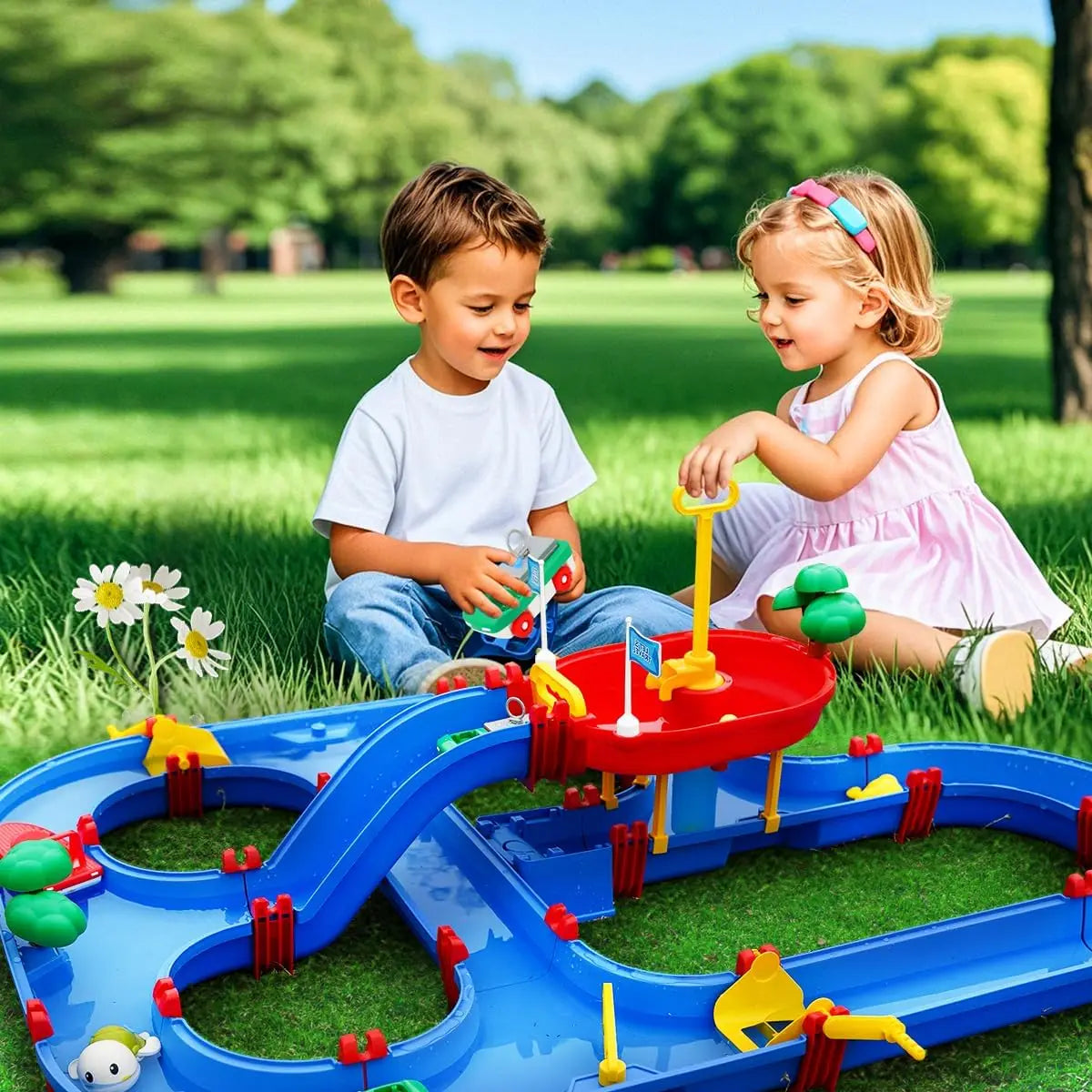 VATOS Water Table For Kids 2 Tier Playset With Pump