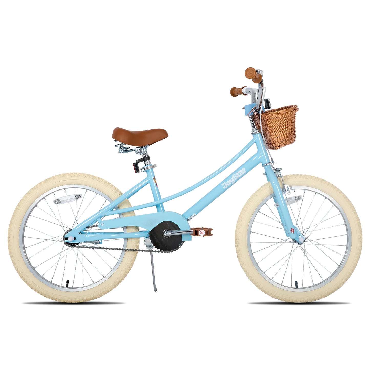 JOYSTAR 12/14/16/18/20 Girls' Bike For Children Aged 2-13, 12-16" With Training Wheels & Basket, 20 Inch With Kickstand