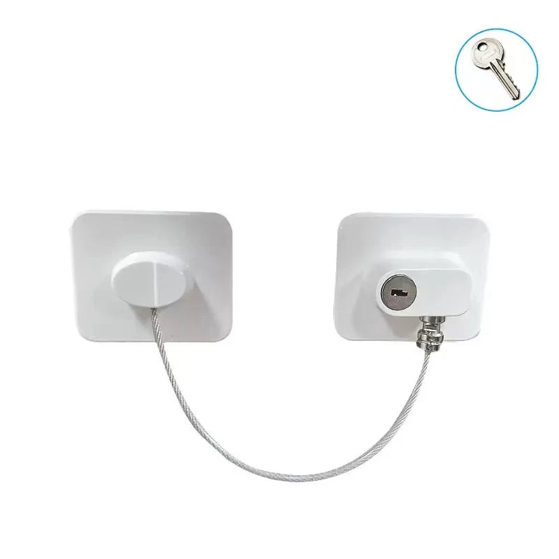Baby Safe Refrigerator Lock with Key Code Lock Baby Safety Cabinet Lock Sliding Wardrobe Door Lock Home Limiter2028