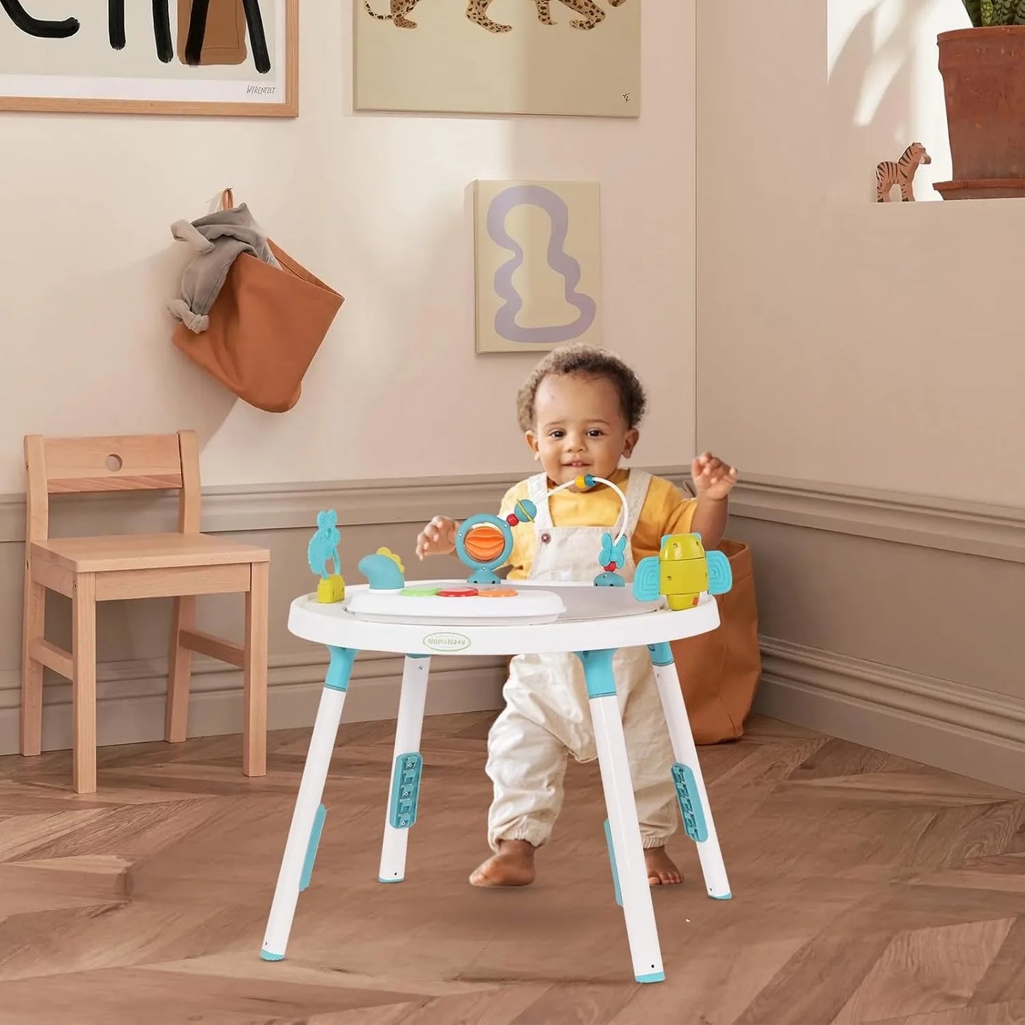 YEALEO Baby 3 In 1 Activity Center Jumper And Table With Rotating Seat