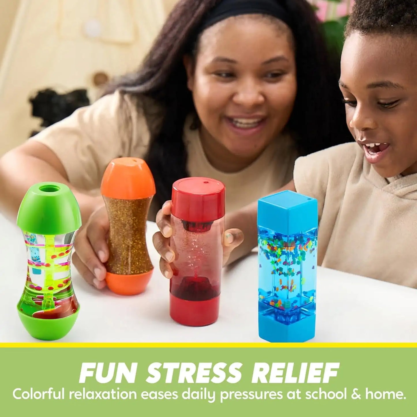 Joyfy 4-Pack Sensory Fidget Stress Relief Toy Speech Therapy Materials Calming Toys for Kids with Autism Supplies Birthday Gift