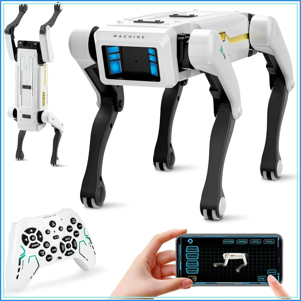 Smart Robot Dog - Interactive STEM Pet with Voice Control, 30+ Actions & APP Programming, Durable Design for Age 6+ (iOS/Android)