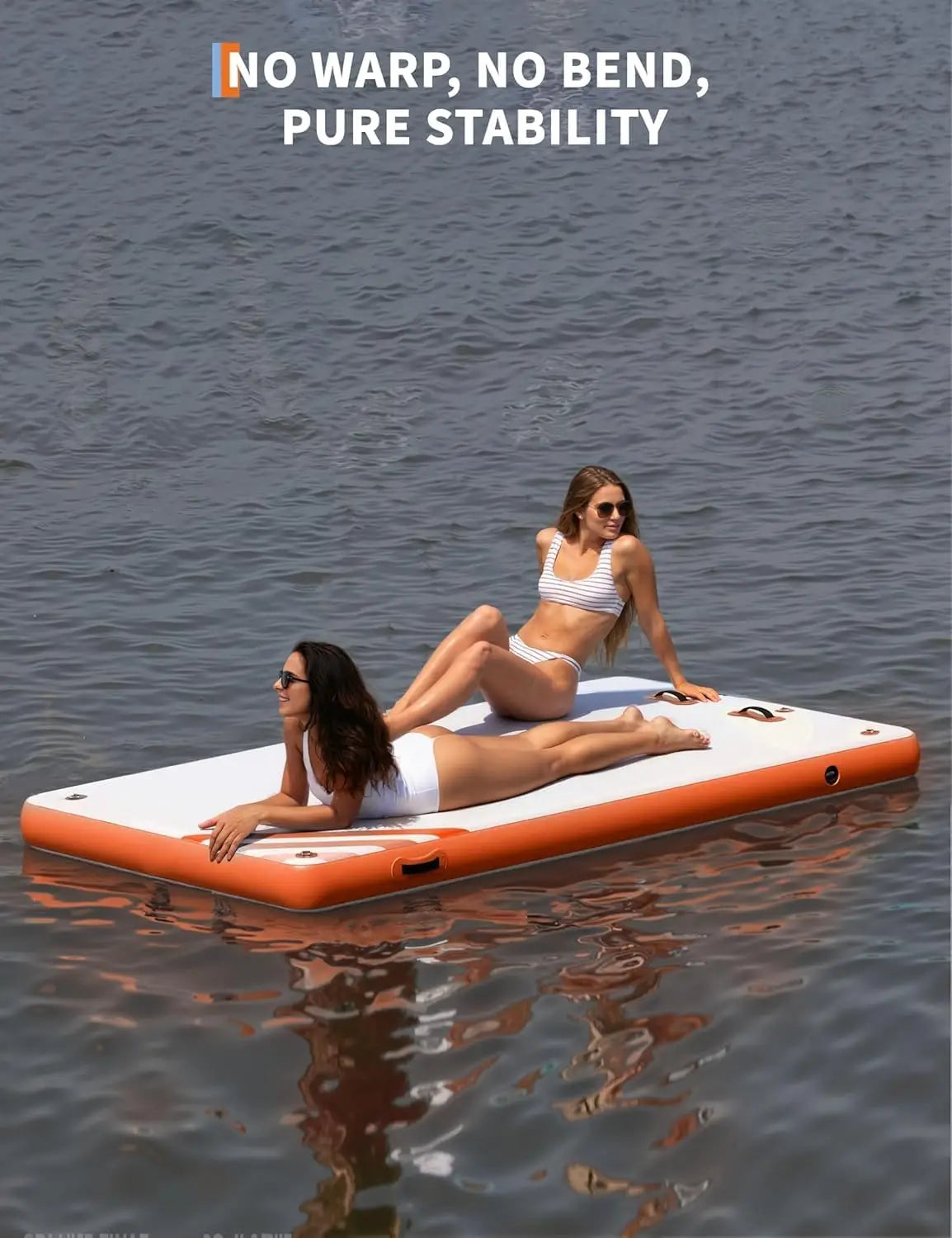 Inflatable Floating Dock For Lakes And Beaches Non Slip Surface