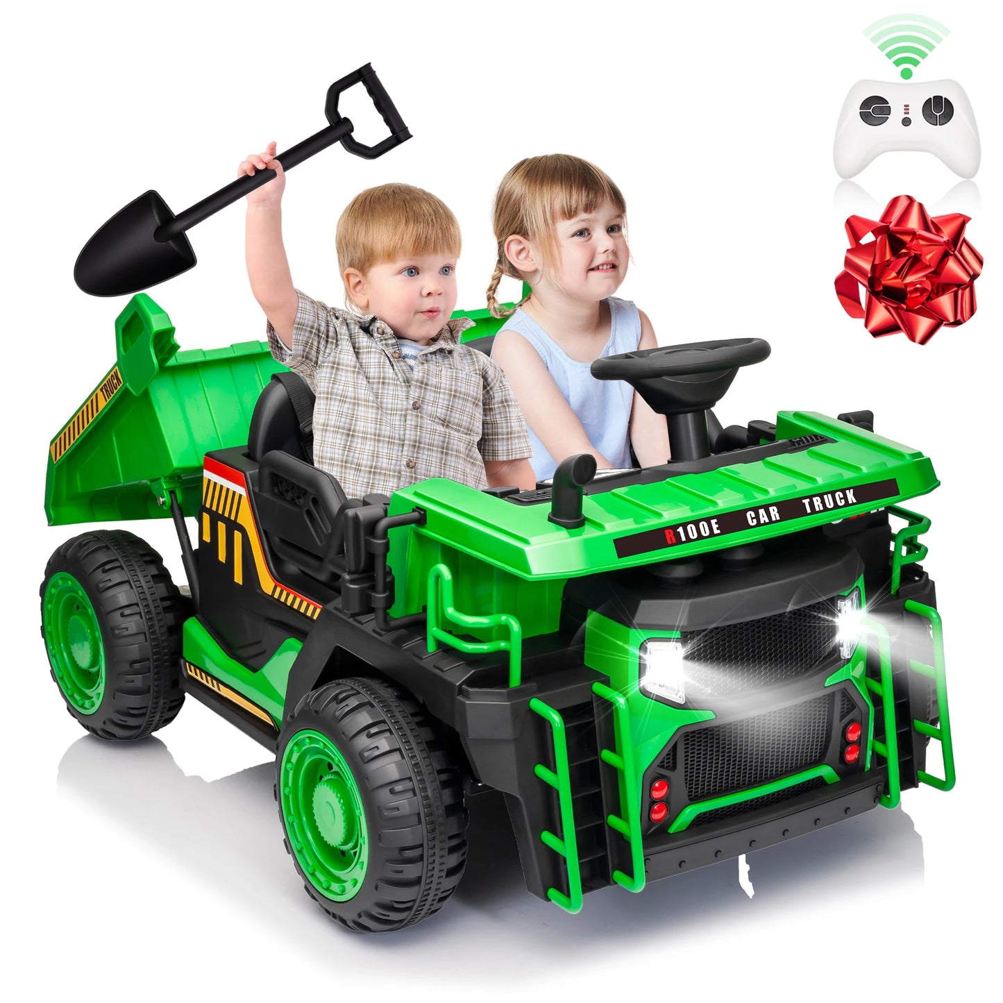 Joyracer Electric Powered Ride On Remote Control Dump Truck Kids