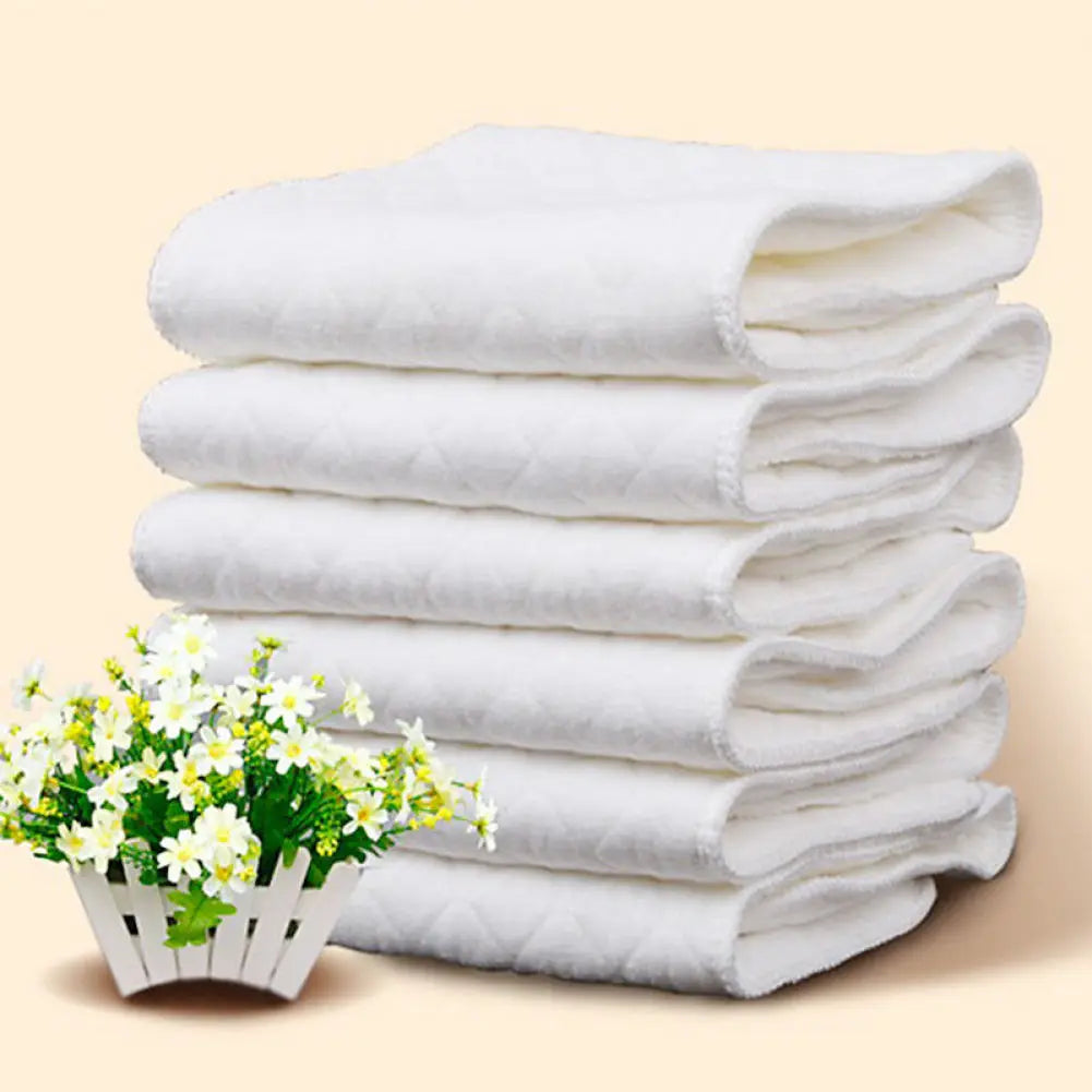 Cotton Cloth Diapers 5 Pack For Babies Breathable Reusable Nappies