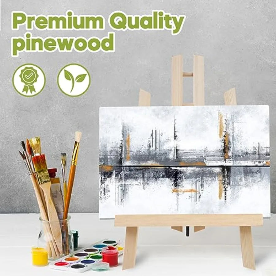 Tabletop Easel, Portable A-Frame Tripod Tabletop Easel Set for Painting Party and Displaying Canvases, Photos, Display Tripod H