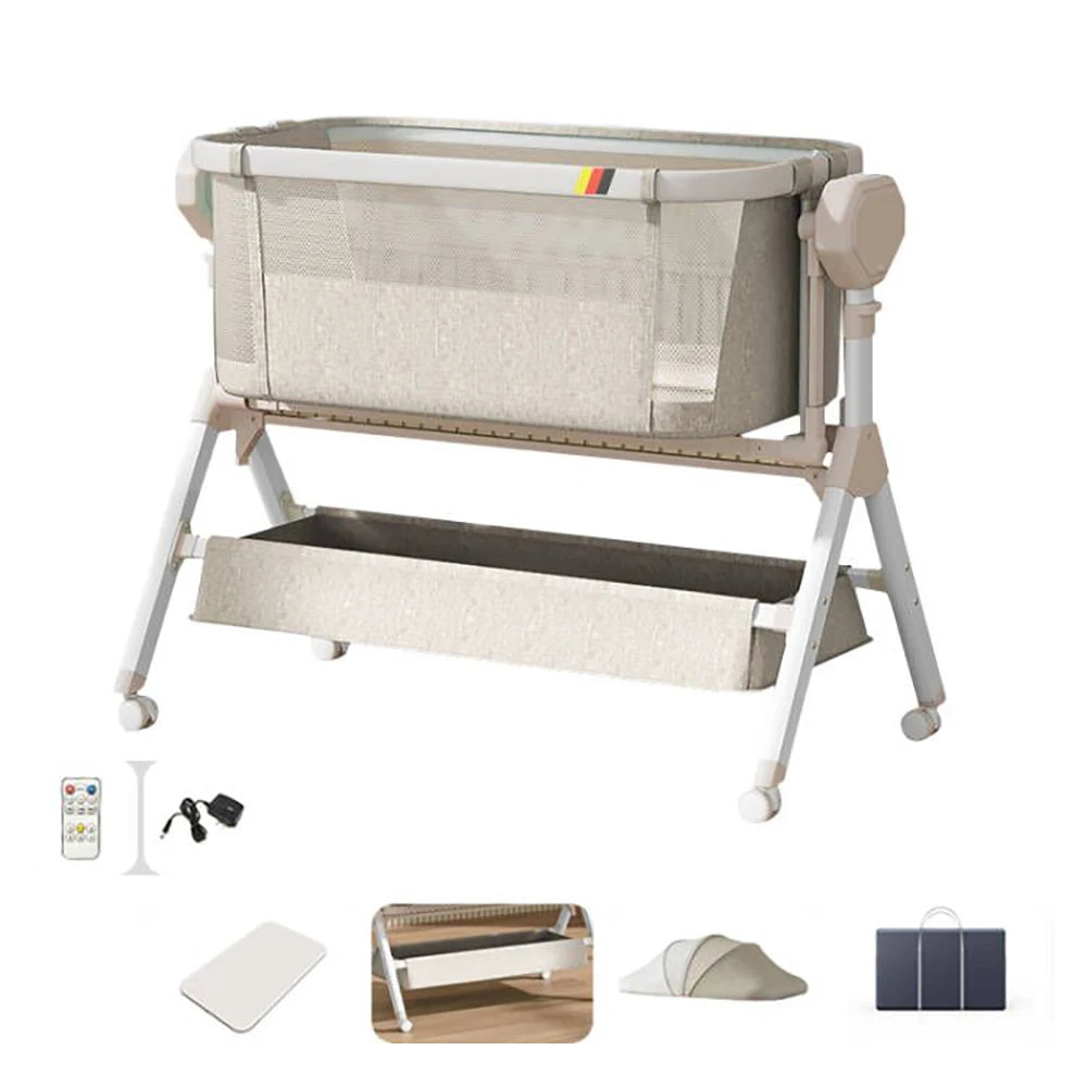 Electric Rocking Bassinet Bedside Sleeper For Newborns
