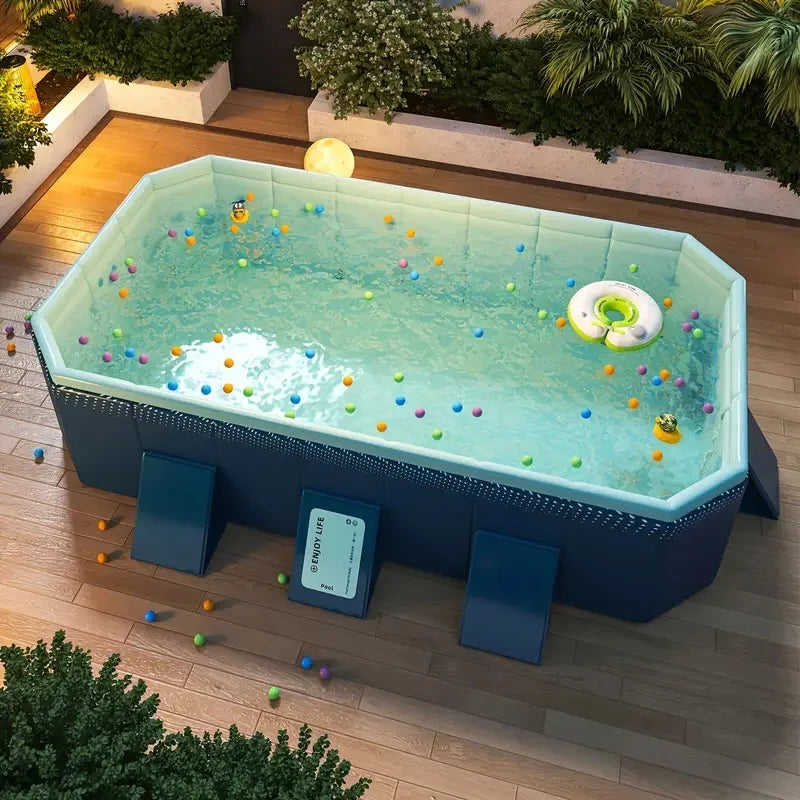folding pool (not inflatable) bathes and cools in summer, suitable for outdoor patio beach garden