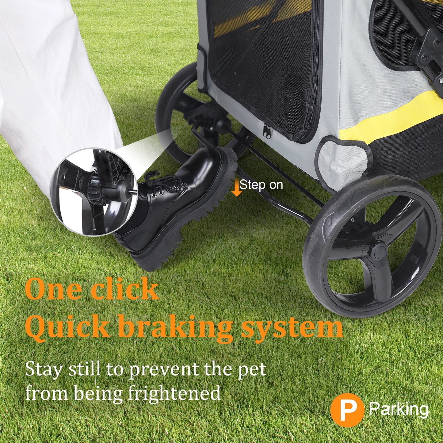 Bingopaw Portable Dual Entry All Terrain Pet Stroller