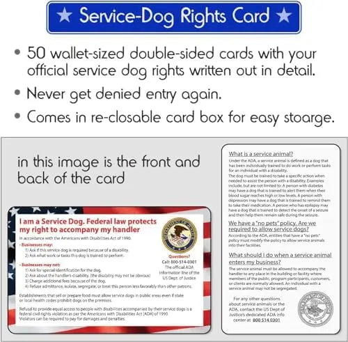 Emotional Support Dog Vest, ID Tag, ADA Cards Included – Durable Harness for Service Dogs