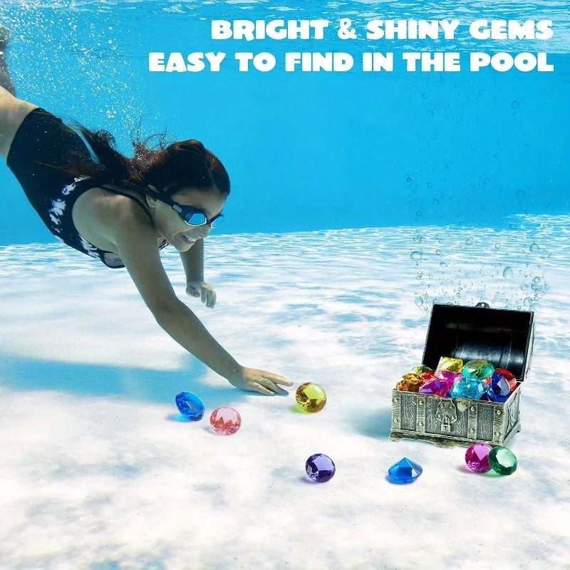 Joyfy 16 Colorful Underwater Pool Diving Gemstones
