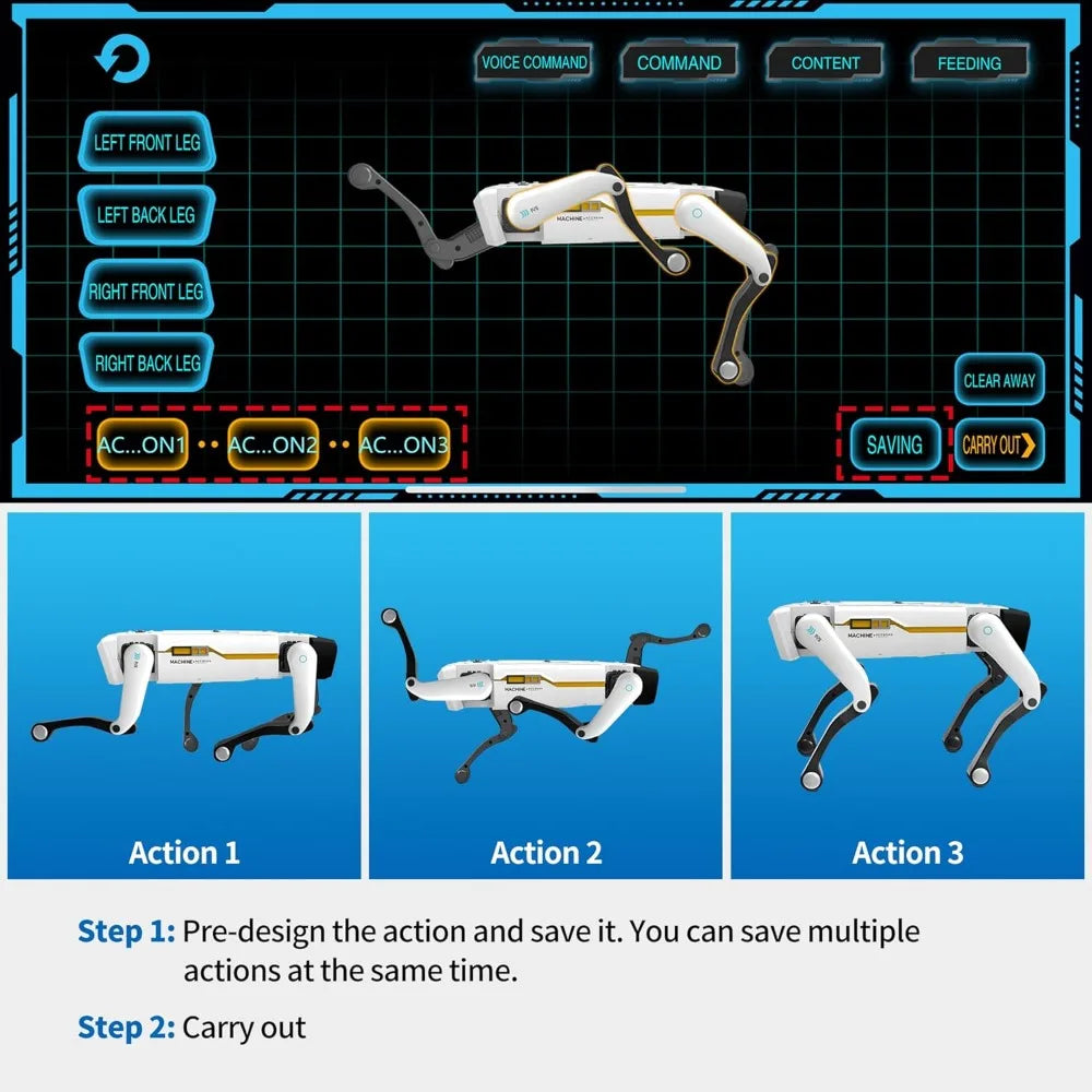 Smart Robot Dog - Interactive STEM Pet with Voice Control, 30+ Actions & APP Programming, Durable Design for Age 6+ (iOS/Android)
