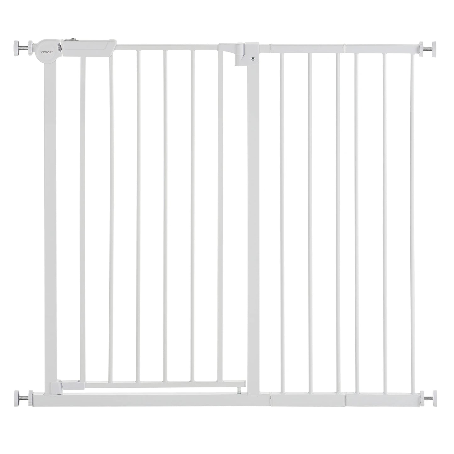SucceBuy Walk Through Baby Gate Pressure Mount Doorway Safety Barrier