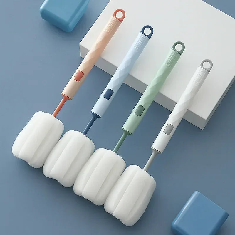 Removable Sponge Baby Bottle Brush For Easy Cup Cleaning