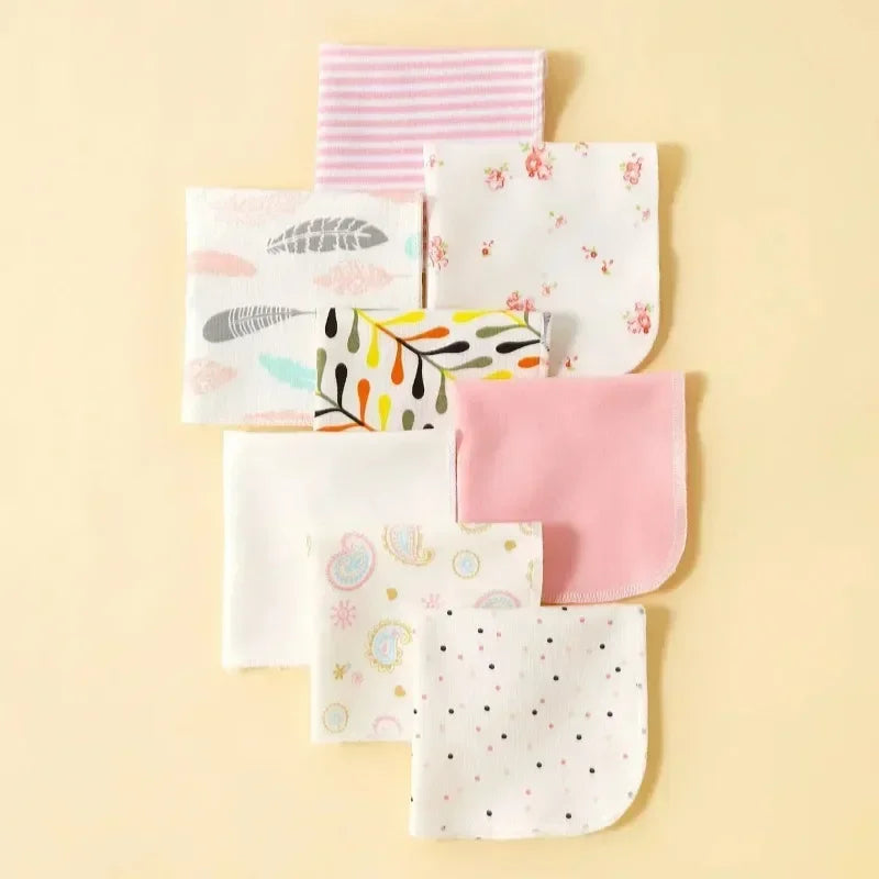 Newborn Cotton Baby Towels Set With Washcloths Premium