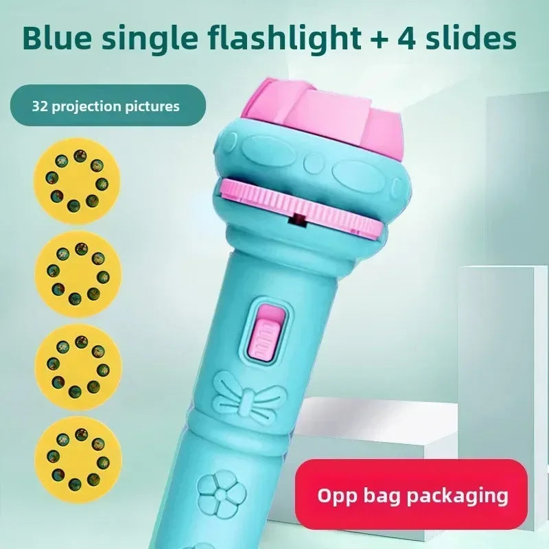Flashlight Projector Torch Lamp Toy Cute Cartoon Creativity Toy Torch Lamp Flashlight Projector Toy Baby Sleeping Story Book