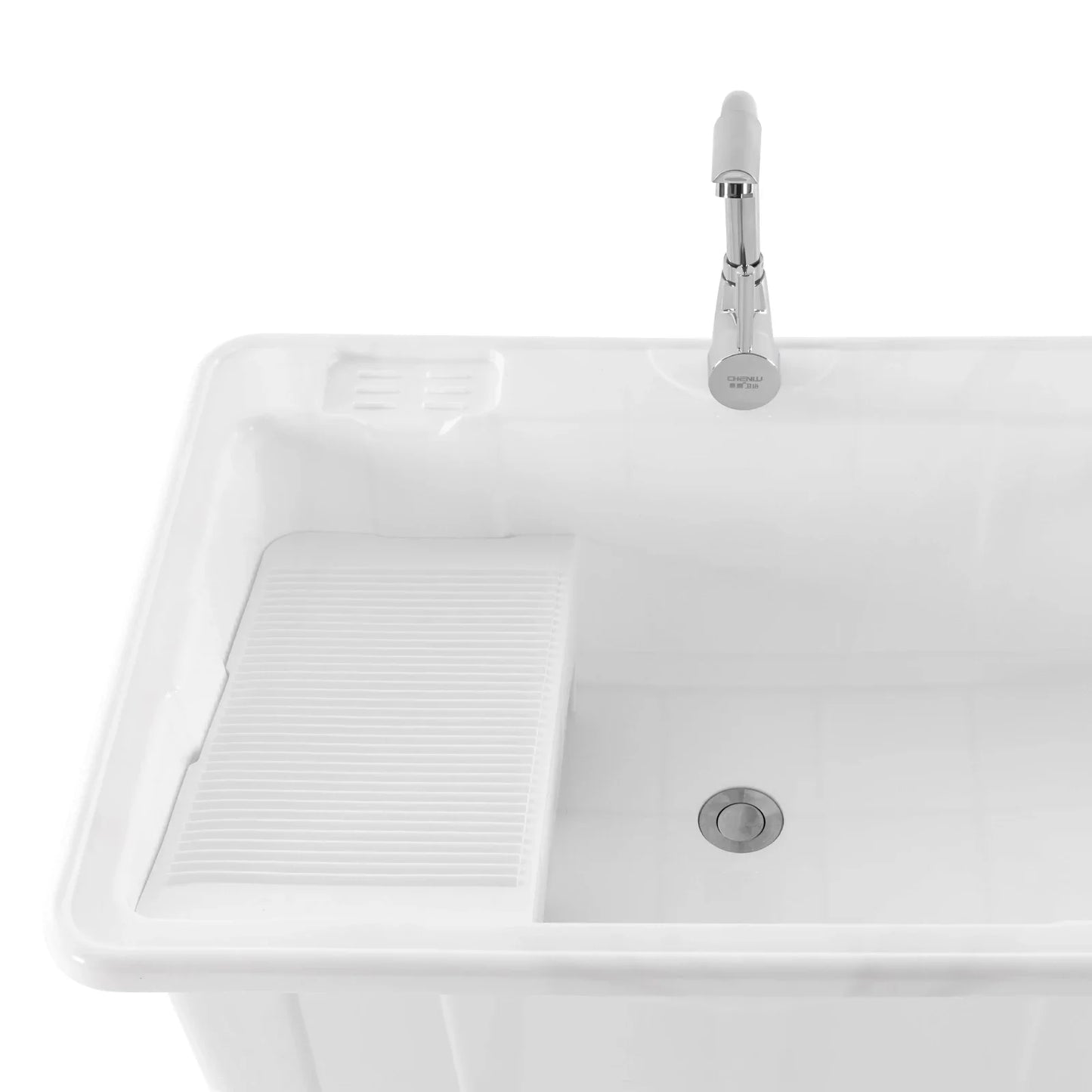 Outdoor Freestanding Plastic Utility Sink for Laundry and Bathrooms