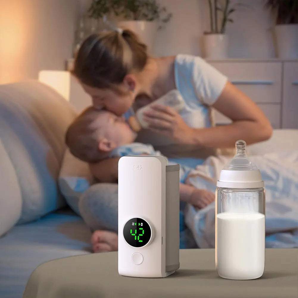 Portable Cordless Baby Bottle Warmer With Temperature Control